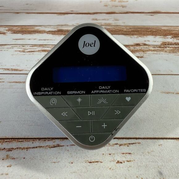 Joel Osteen Inspiration Audio Cube Bluetooth Speaker Blue - Picture 1 of 4
